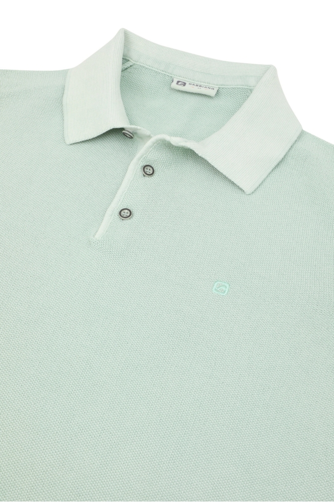 KNIT POLO 234535 599 sea green